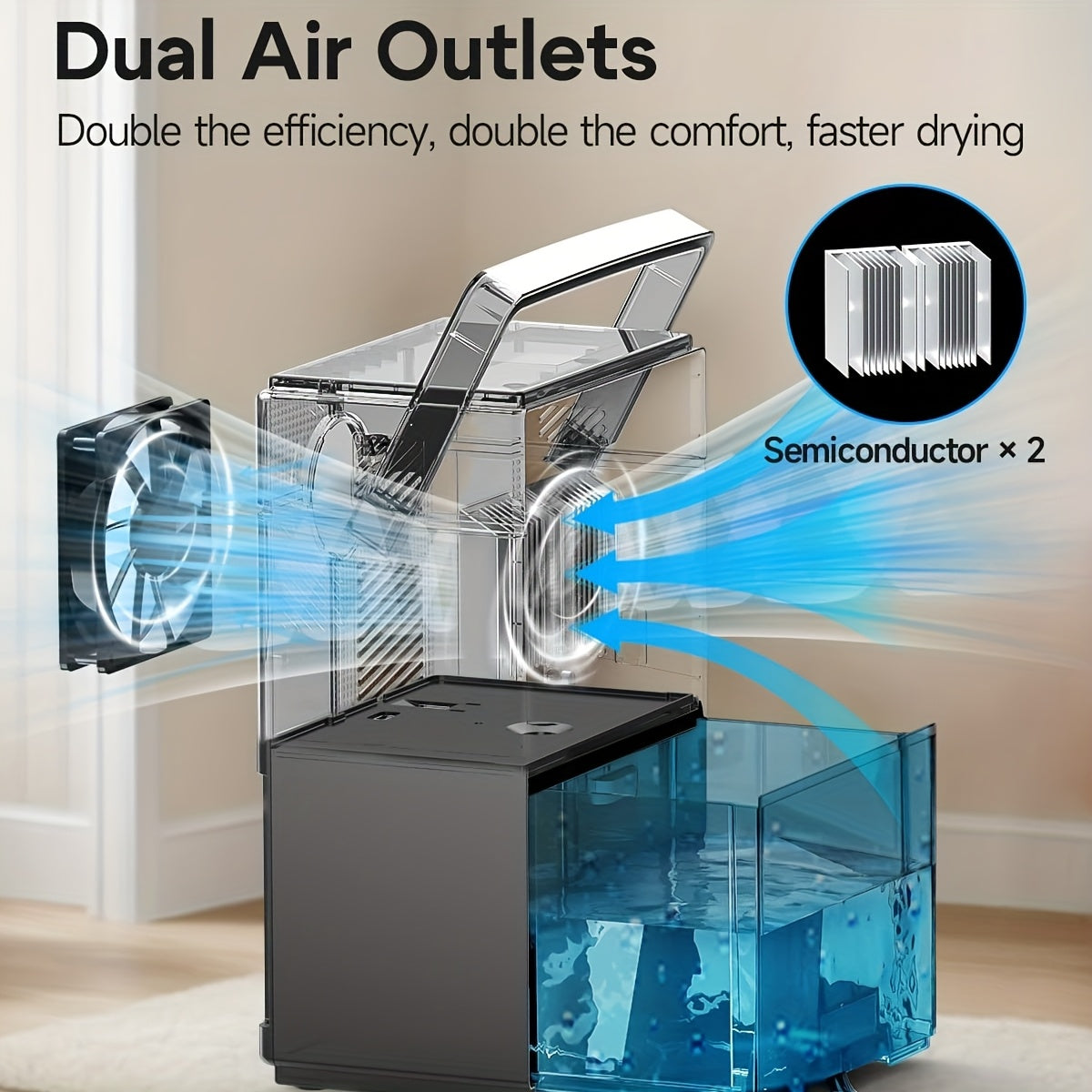 Full-Size Dehumidifier for Home with 118oz ( Water Tank) & Auto Shut-Off System, 7-Color Night Light, Compact Dehumidifiers Suitable for Bathroom, Bedroom, Basement - -to-Use Moisture Remover