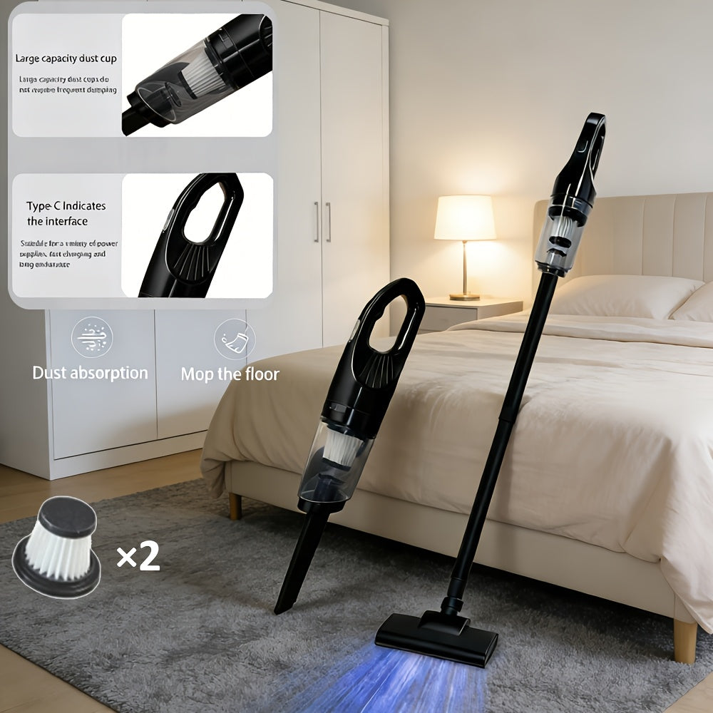 7200Pa Multi-Functional Cordless Handheld Vacuum Cleaner | Powerful Suction, USB Charging, ABS Body, Suitable for Both Indoor And Outdoor Use, Available in Black And White