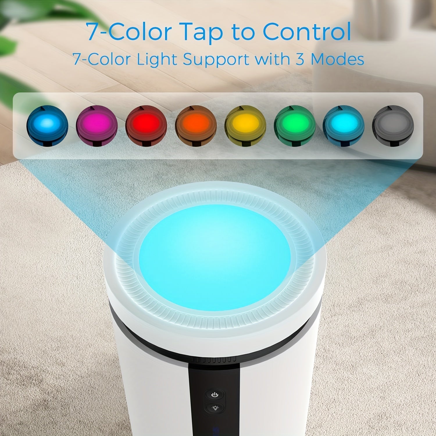 800 Sq.ft Dehumidifiers for Home, 85oz Larger Water Tank, Quiet Dehumidifier for Bedroom, Bathroom, Basement, RV with 7 Colors Light, Auto Shut Off, 2 Working Modes, Portable Dehumidifier
