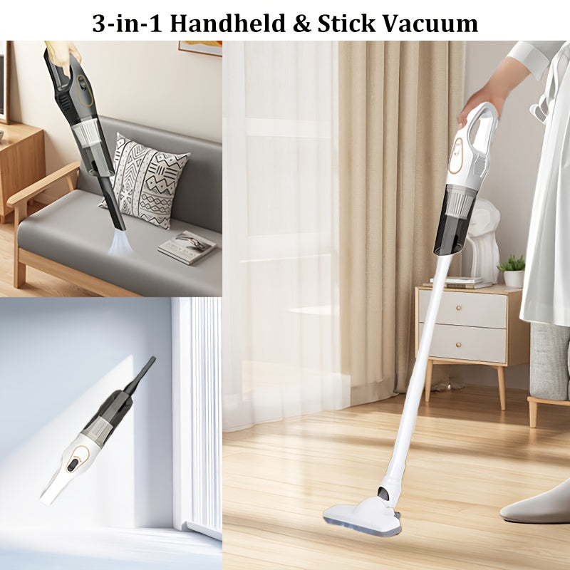 Three in One Multifunctional Vacuum Cleaner, USB Charging, Dual Color Optional, The Best Lightweight Vacuum Cleaner Suitable for The Elderly